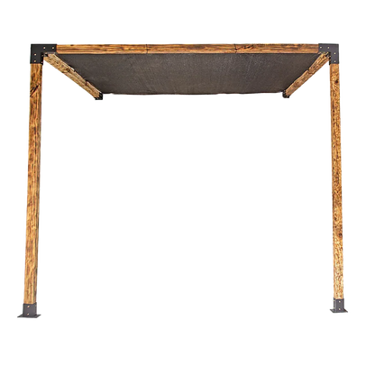 Roof Pergola Gazebo Shed Matte Black Steel Brackets and Black Screen DIY Kits - Mekamart Australia