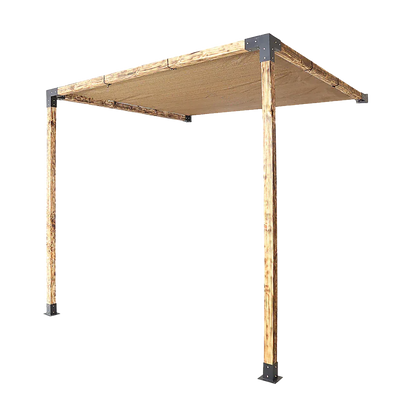 Roof Pergola Gazebo Shed Matte Black Steel Brackets and Coffee Screen DIY Kits - Mekamart Australia