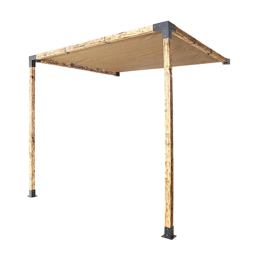 Roof Pergola Gazebo Shed Matte Black Steel Brackets and Coffee Screen DIY Kits - Mekamart Australia