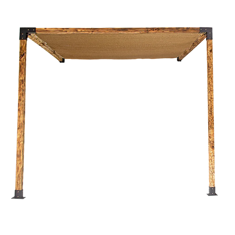 Roof Pergola Gazebo Shed Matte Black Steel Brackets and Coffee Screen DIY Kits - Mekamart Australia