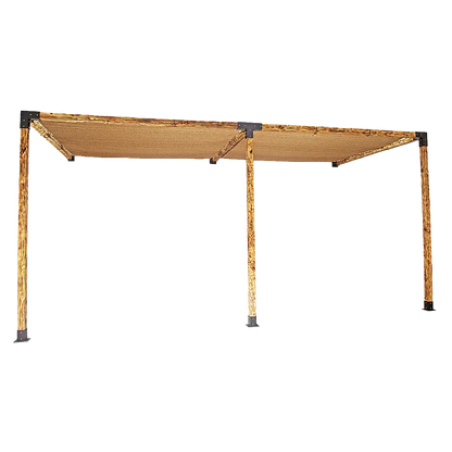 Roof Pergola Gazebo Shed Matte Black Steel Brackets and Coffee Screens DIY Kits - Mekamart Australia