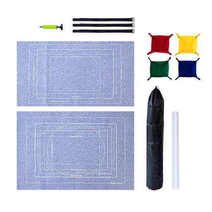 Puzzles Rollers 2 Sets Table Jigsaw Puzzles Felt Mat Board Inflator Puzzle Blanket