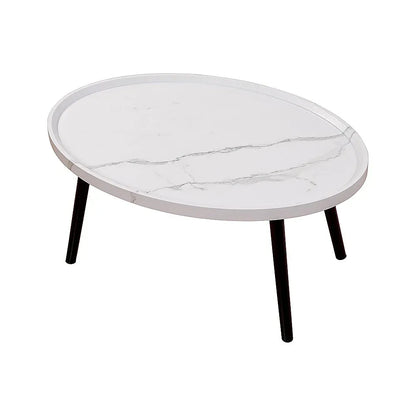 Oval Coffee Table Mid Century Modern Minimalist Display - Mekamart Australia