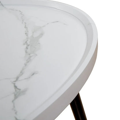 Oval Coffee Table Mid Century Modern Minimalist Display - Mekamart Australia