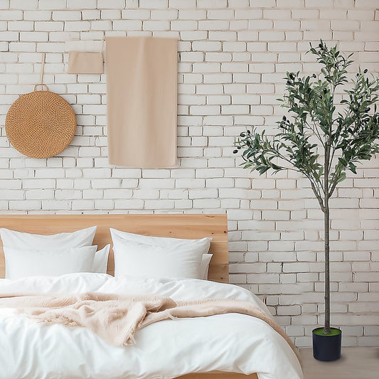 150cm Artificial Olive Tree – Tall Realistic Faux Green Indoor Plant for Home & Office