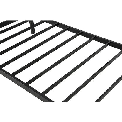 Single Daybed Metal Frame Sofa Premium Black Day Bed Steel Support - Mekamart Australia