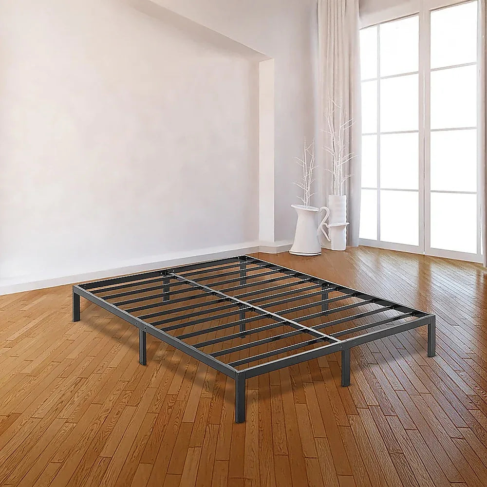 Double Full Metal Bed Frame Base – Sturdy Steel Bed Base for Australian Mattress - Mekamart Australia