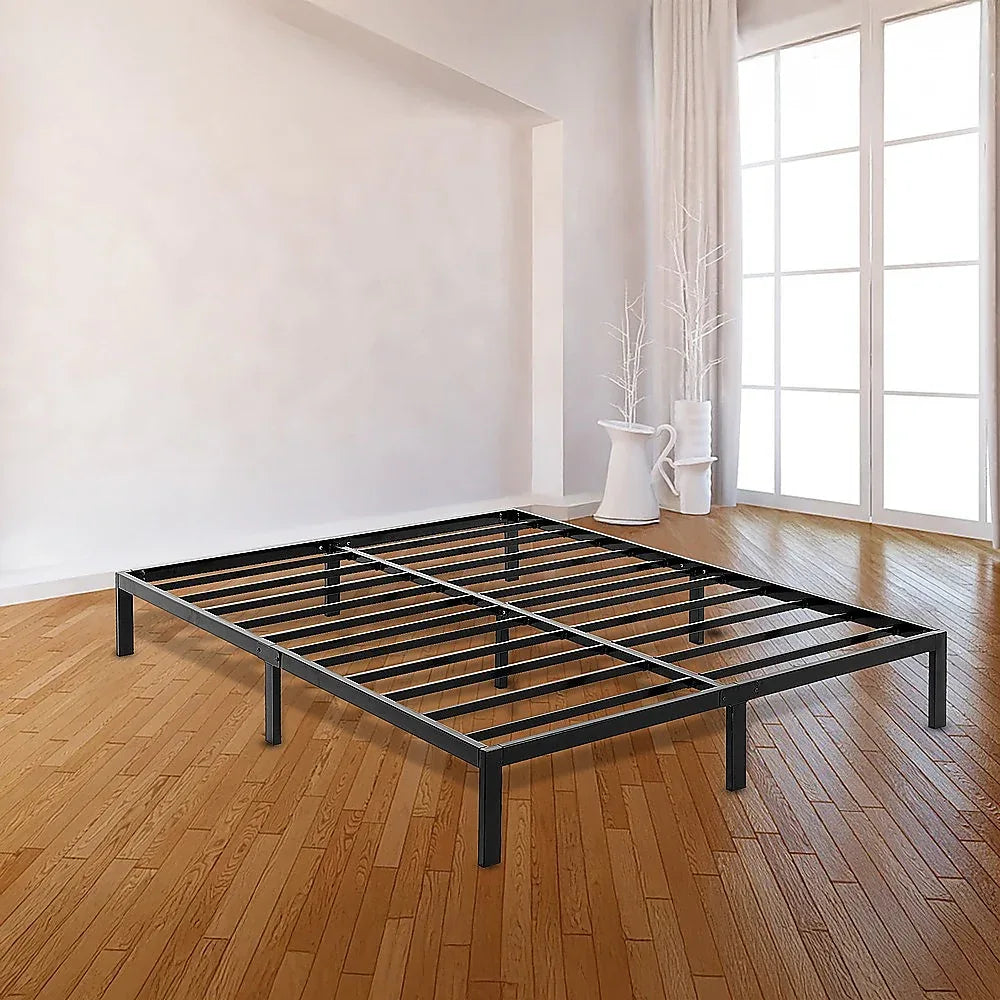 Queen Full Metal Bed Frame Base – Sturdy Steel Bed Base for Australian Mattress - Mekamart Australia