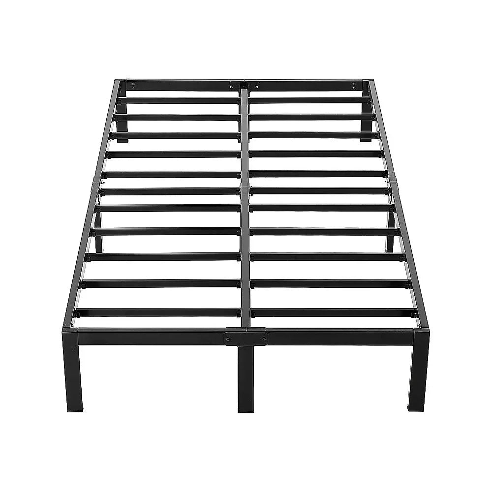 King Single Full Metal Bed Frame Base – Sturdy Steel Bed Base for Australian Mattress - Mekamart Australia