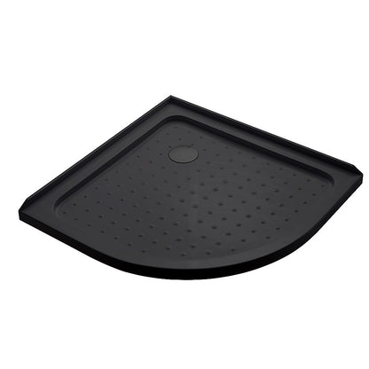 100x100cm Rounded Curved Shower Base in Black
