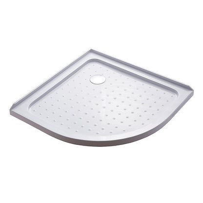 100x100cm Rounded Curved Shower Base in White