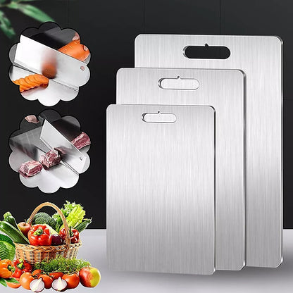 3 x 304SS Cutting Chopping Board Stainless Steel