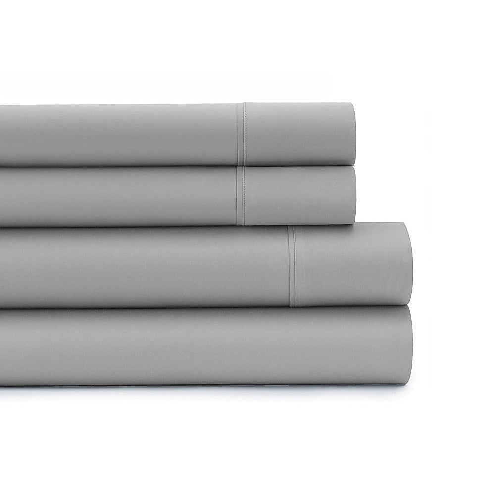 Queen Bed Sheet Set – 1800 Series Microfiber, Deep Pocket, Soft & Breathable, Grey