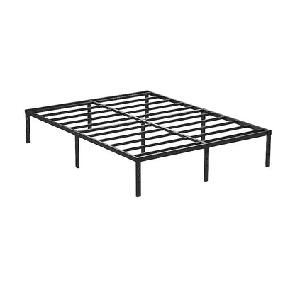 Queen Metal Bed Frame 45cm High – Full Steel Base Platform - Mekamart Australia