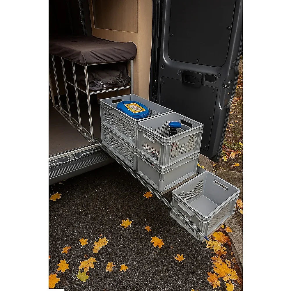 2 x 125kg Heavy Duty Locking Drawer Slides – Industrial Drawer Runners Pair