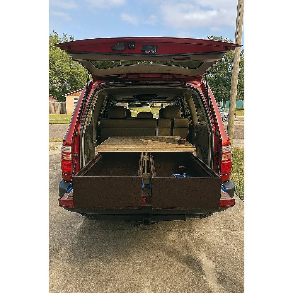 2 x 125kg Heavy Duty Locking Drawer Slides – Industrial Drawer Runners Pair