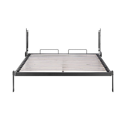 Double DIY Wall Bed Hardware Kit with Silver handle – Frame & Mechanism for Custom Build