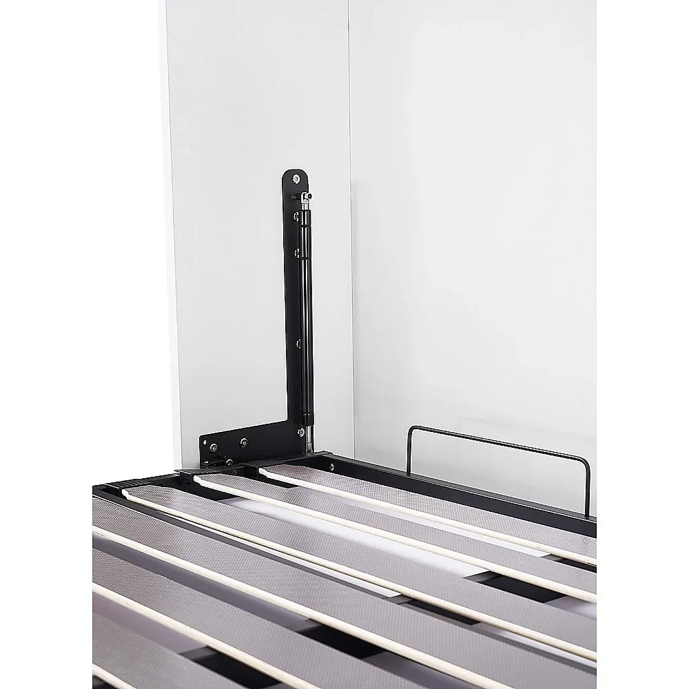 Double DIY Wall Bed Hardware Kit with Silver handle – Frame & Mechanism for Custom Build