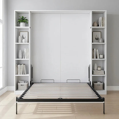 Queen DIY Wall Bed Hardware Kit with Silver handle – Frame & Mechanism for Custom Build - Mekamart Australia