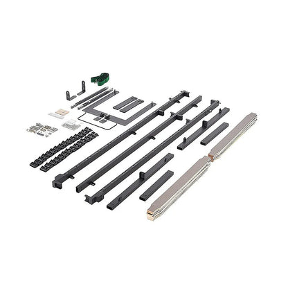 Single DIY Wall Bed Hardware Kit with Black handle – Frame & Mechanism for Custom Build