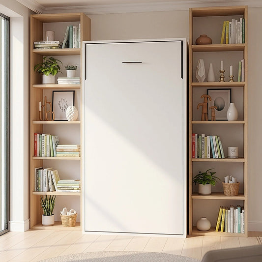 Single DIY Wall Bed Hardware Kit with Gold handle – Frame & Mechanism for Custom Build