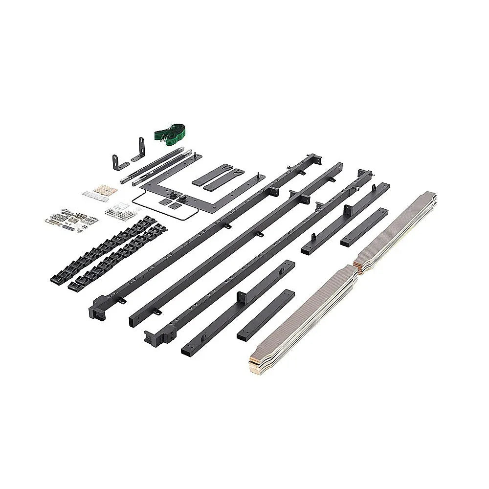 Single DIY Wall Bed Hardware Kit with Gold handle – Frame & Mechanism for Custom Build