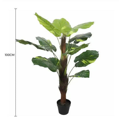 Artificial Potted Pothos Plant with Pole 100cm - Mekamart Australia