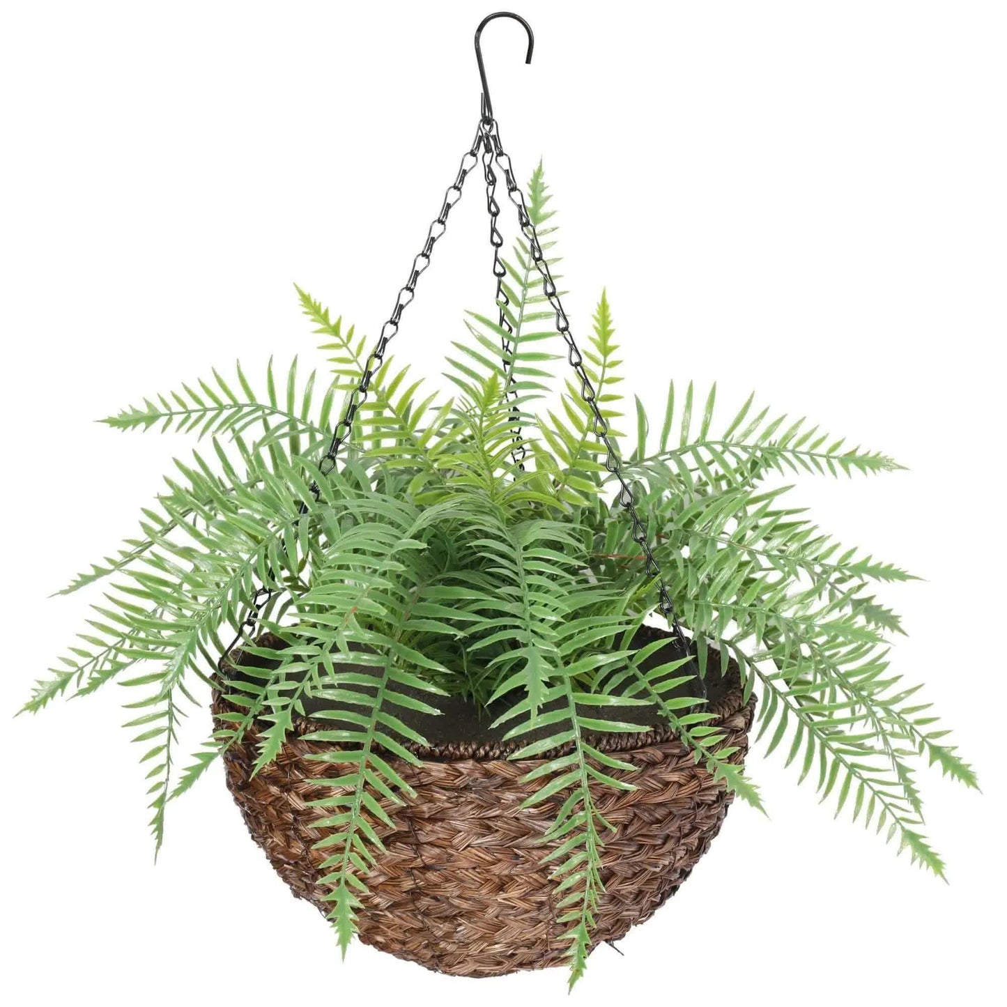 Large Artificial Hanging Basket (Fern Hanging Basket) UV Resistant - Mekamart Australia