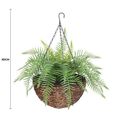 Large Artificial Hanging Basket (Fern Hanging Basket) UV Resistant - Mekamart Australia