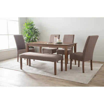 Allergo Dining Table 150cm Timber Dining Table - Cocoa - Mekamart Australia