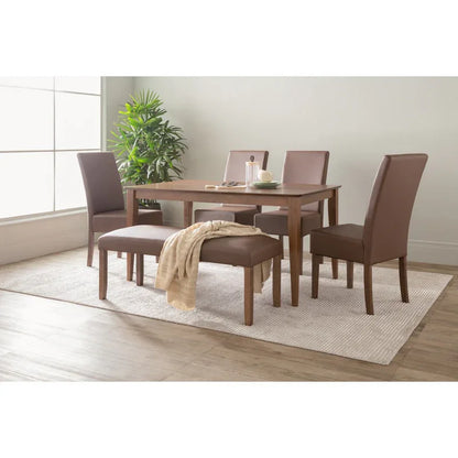 Allergo Dining Table 150cm Timber Dining Table - Cocoa - Mekamart Australia