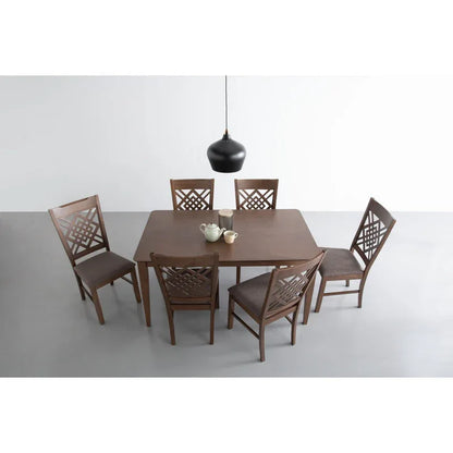 Allergo Dining Table 150cm Timber Dining Table - Cocoa - Mekamart Australia