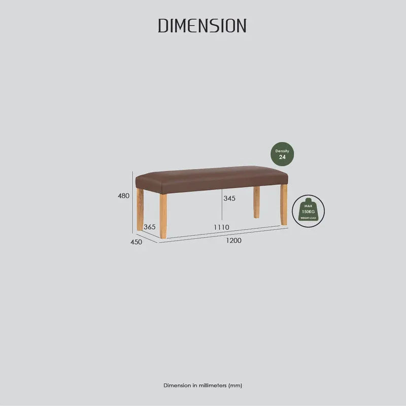 ALLEGRO Dining Table + 4x MESI Dining Chair + MESI Bench - 6 Piece Dining Set - Natural - Mekamart Australia