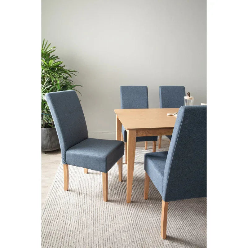 ALLEGRO Dining Table + 6x MESI Dining Chair - 7 Piece Dining Set - Natural - Mekamart Australia
