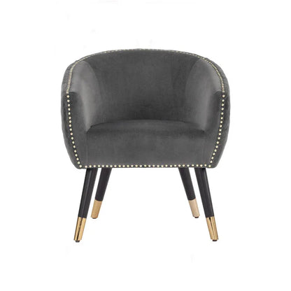 Deniz Lounge Chair Tub Chair Accent Armchair - Grey - Mekamart Australia