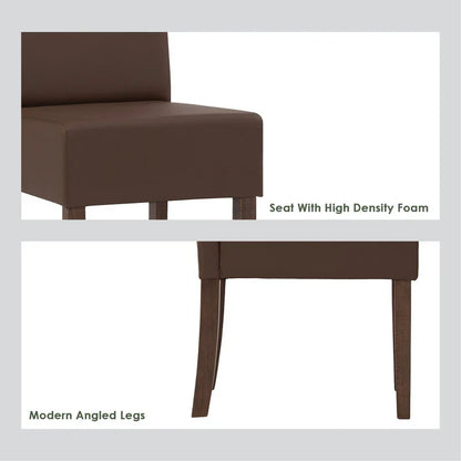 Mesi Dining Chair x2 - Natural Colour Legs Blue Colour Challis Fabric Upholstery - Mekamart Australia