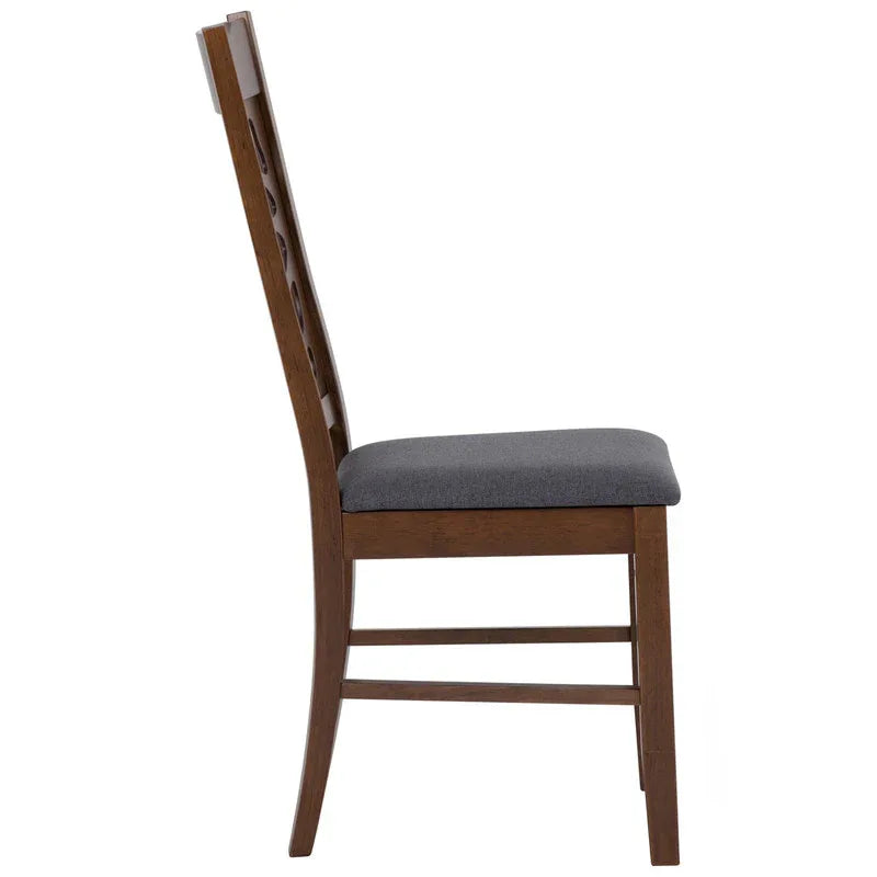 Asbel Timber Dining Chair x2 - Cocoa - Mekamart Australia