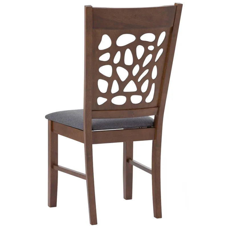 Asbel Timber Dining Chair x2 - Cocoa - Mekamart Australia