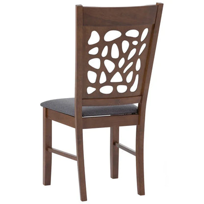 Asbel Timber Dining Chair x2 - Cocoa - Mekamart Australia