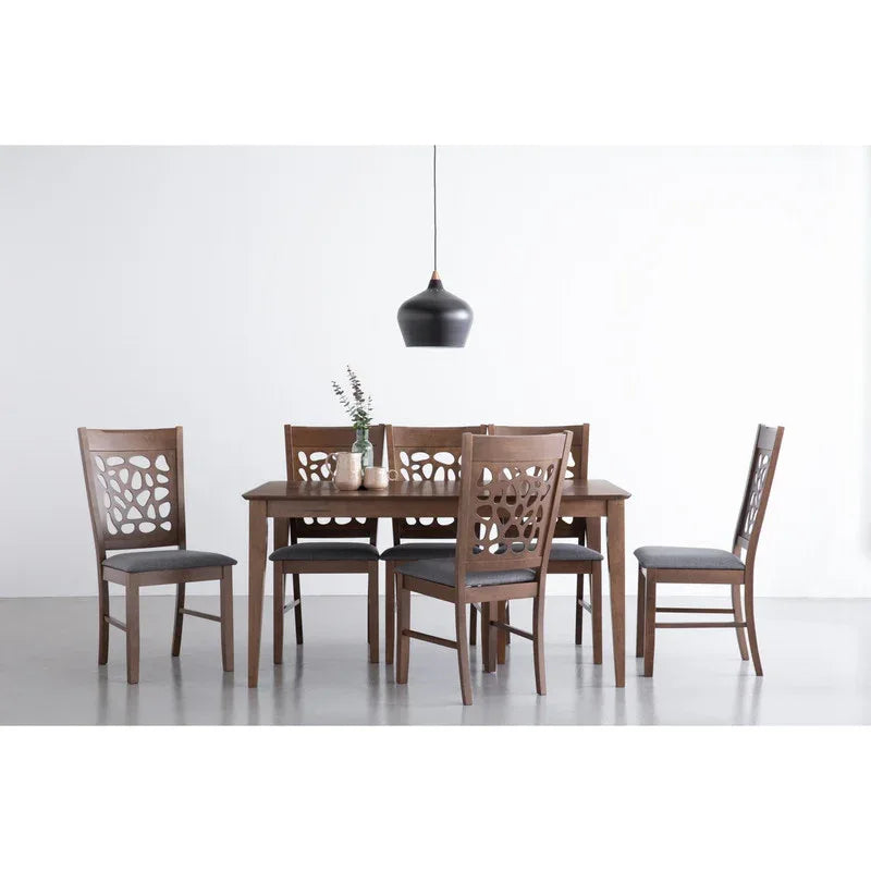 Asbel Timber Dining Chair x2 - Cocoa - Mekamart Australia