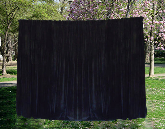 Long Large Velvet Curtains Black 620x270cm with 4m blockout+30 Hook New