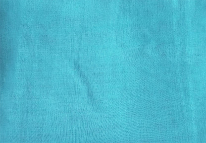 2 Long drop Sheer Voile Curtains 590cm x 270cm Drop+Hooks Pinch Pleat Lake Blue