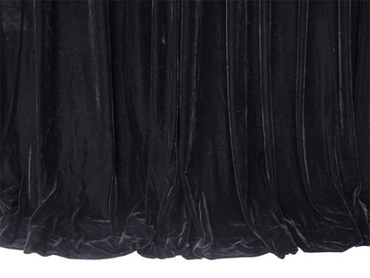 Long Large Thick Black Velvet Curtains 580x270cm+full liner,Blockout,Pinch Pleat