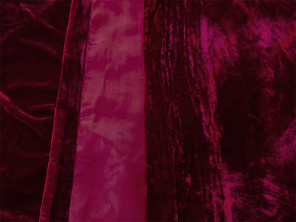 Large Thick Velvet Curtains 590x230cm with full liner 30 hooks Burgundy New