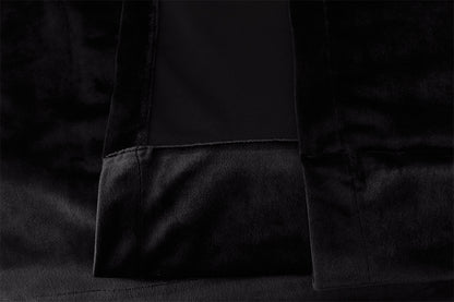 Large Thick Velvet Blockout Curtains 300x 270cm PINCH PLEAT 1 panel+Hooks Black
