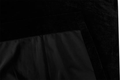 Large Thick Faux Mink Velvet Curtains Blockout 550x 230cm+Hook Pinch Pleat Black