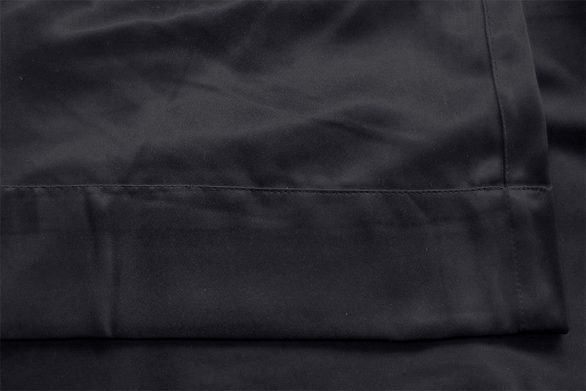 100% Blockout Curtain 1x300x270cm PINCH PLEAT Blackout High Level Fabric Black