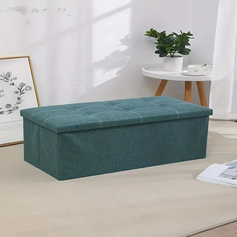 NNETM Durable Morandi Green Storage Stool - Mekamart Australia