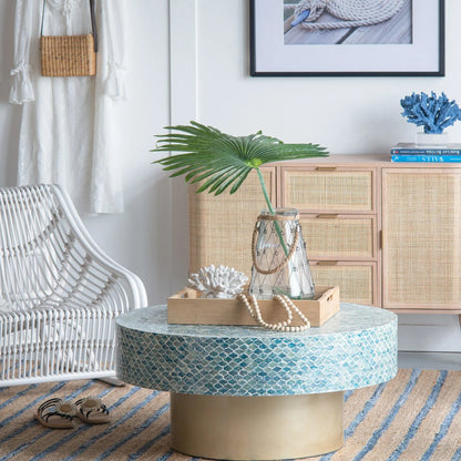 GOA SHELL COFFEE TABLE - Mekamart Australia