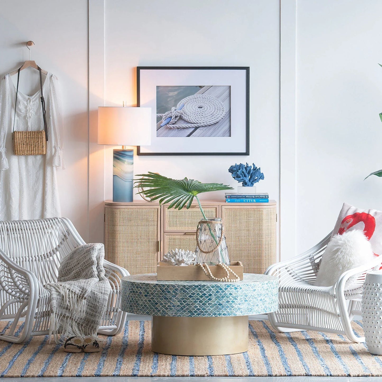 GOA SHELL COFFEE TABLE - Mekamart Australia